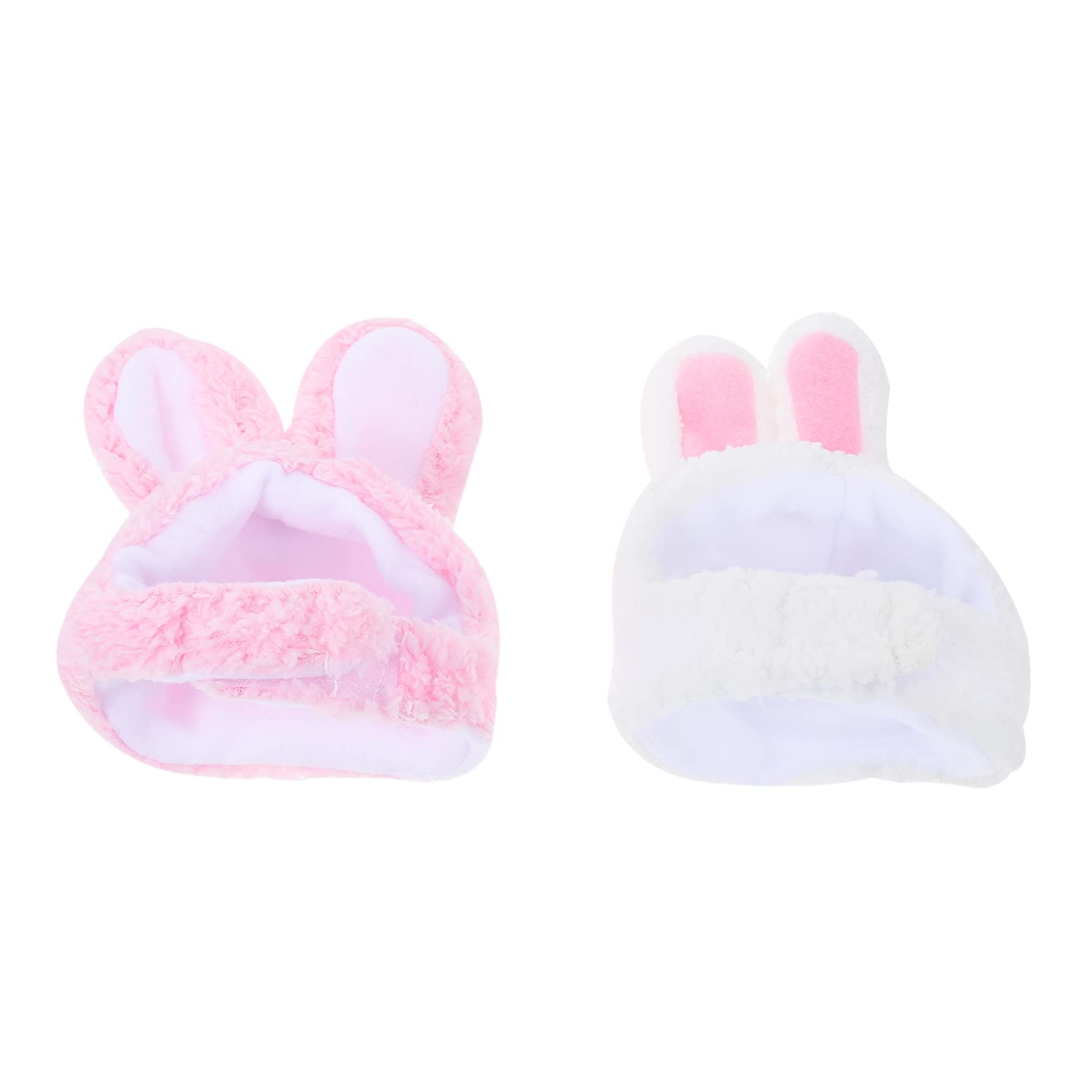 Toyvian 2Pcs Bunny Ear Dog Cat Hats Winter Warmth Cute Headwear for Pets for Parties and Holidays Safe and Comfortable Design for Small to Dogs and Cats