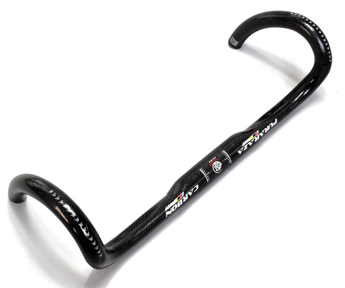 Guidon Carbone 3K Bullhorn Pour Vélo Contre-la-montre - 31,8mm X 420mm, Poids 173g, Marque ASIACOM