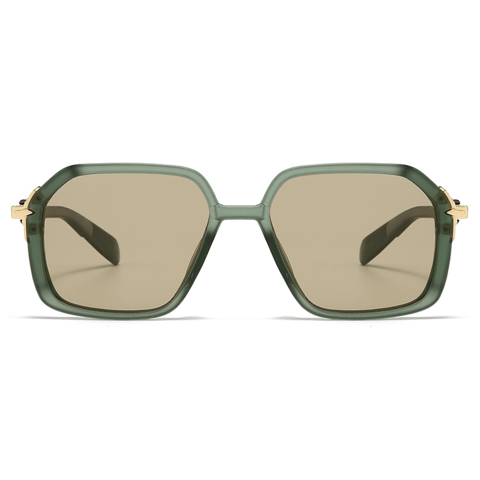 Modne męskie okulary lotnicze retro okulary przeciwsłoneczne kwadratowe okulary przeciwsłoneczne ozdoba na nogę