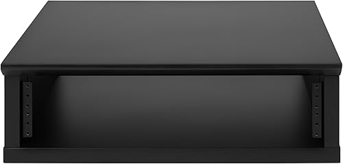 Miniatura 19 de Gator Frameworks Elite Furniture Series - Estante de escritorio de madera de 8U en acabado gris madera flotante (GFW-ELITERK-8U-GRY)