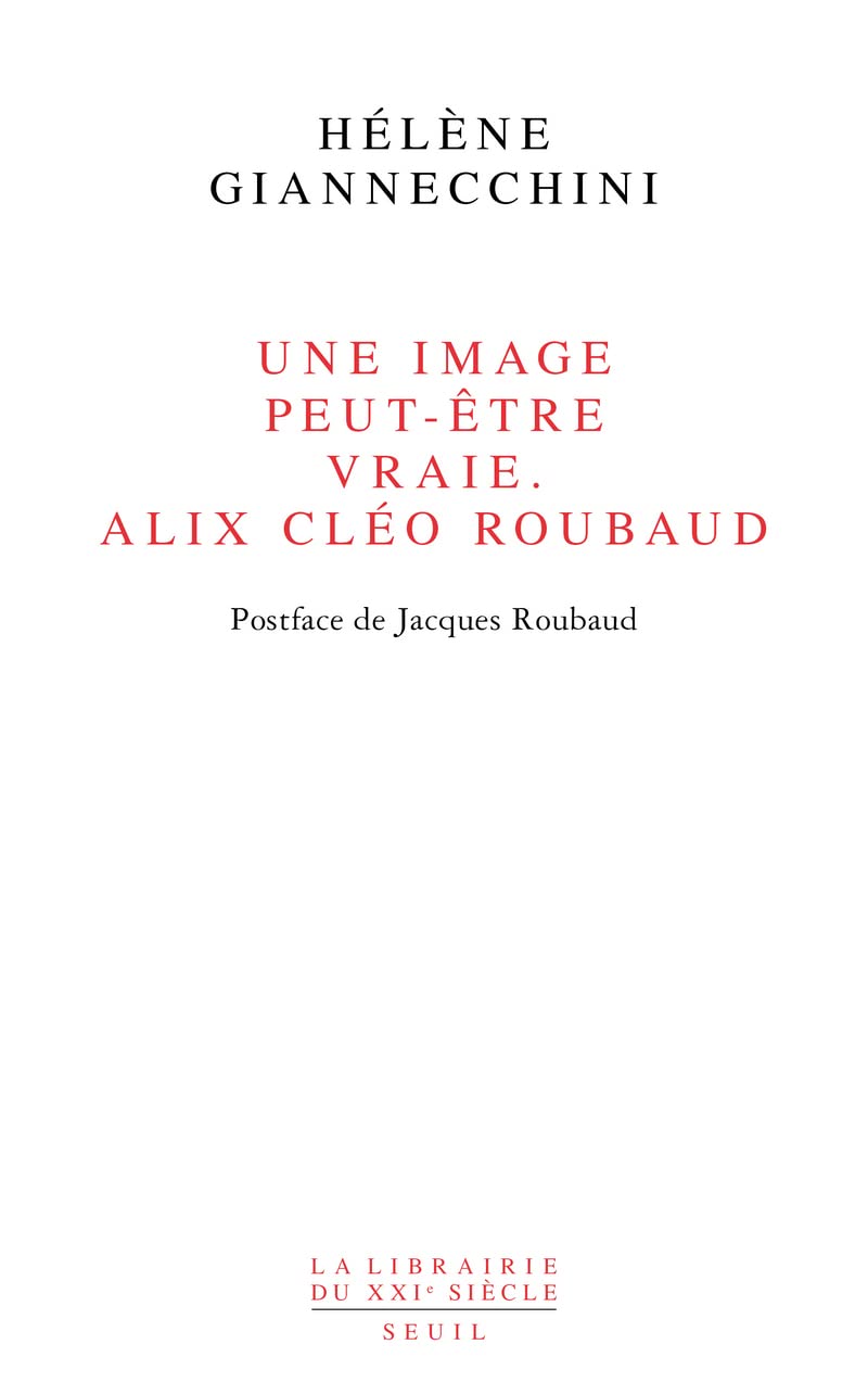 Une image peut-être vraie. Alix Cléo Roubaud: Postface de Jacques Roubaud