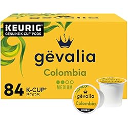 1 of Gevalia K-Cup® Coffee Pods, 84 ct Box, Colombia, 84 ct Box | Colombian Coffee Pods, 100% Arabica from Colombia, Keto-Friendly & Great for a Low-Carb Lifestyle, Medium Roast