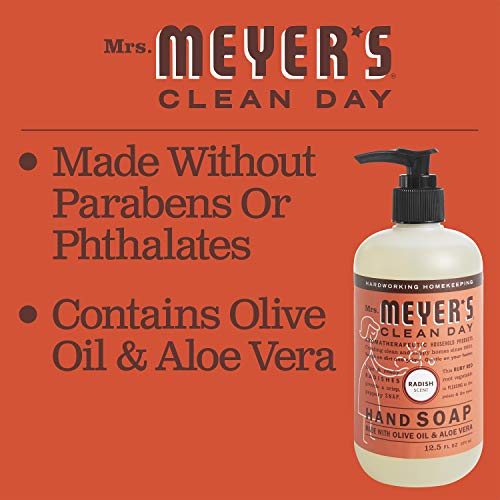 Mrs. Meyer's Hand Soap, Made With Essential Oils, Biodegradable Formula, Radish, 12.5 Fl. Oz #TOP4