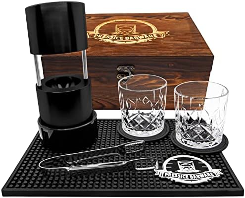 Custom Laser Engraved Ice Ball Press Kit - Effortlessly Make Gian...