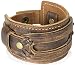 High Comfort Genuine Leather Cuff Bracelet - Mens