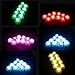 LUXJET® 10er Pack Mini RGB LED Luz Sumergible, Color Cambio, Control Remoto...