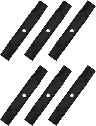 Miniatura 4 de RAParts GY20852 - Seis cuchillas para cortacésped John Deere (se adapta a JD) Z255, Z355