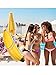 10 Pcs Bachelorette Party Game Banana Ring Toss Game Kit, Include 2 Pieces Banana with 8 Pieces Plastic Toss Rings for Swimming Pool Decorations