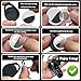 Mwdzfq 4 Pack Waterproof Keychain Compatible with AirTag, Anti Scratch GPS Tracker Air Tag Holder with Strap Key Ring, for Silicone AirTags Case for Key,Luggage(Black White)