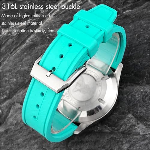 Bracelet montre caoutchouc fluoré IWC anti-poussière durable 21mm