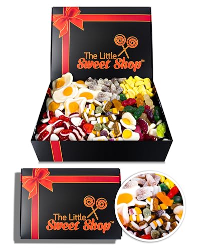 The Little Sweet Shop Classic Pick & Mix Sweets 1 KG Hamper - Christmas Premium Gift Box Packed Full of Retro Pick & Mix Candy perfect for Birthdays, Get Well Soon, Anniversaries & more!
