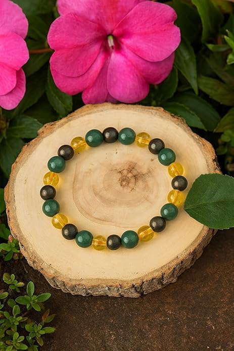 Image of Abundance Bath Salt 200g with Wealth Bracelet | Money Magnet Combo for Prosperity, Wealth Attraction & Positive Energy | Spiritual Healing Bath Salt & Manifestation Bracelet for Men & Women