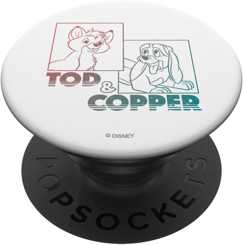 Disney The Fox and the Hound Tod & Copper Gradient PopSockets MagSafe PopGrip for iPhone