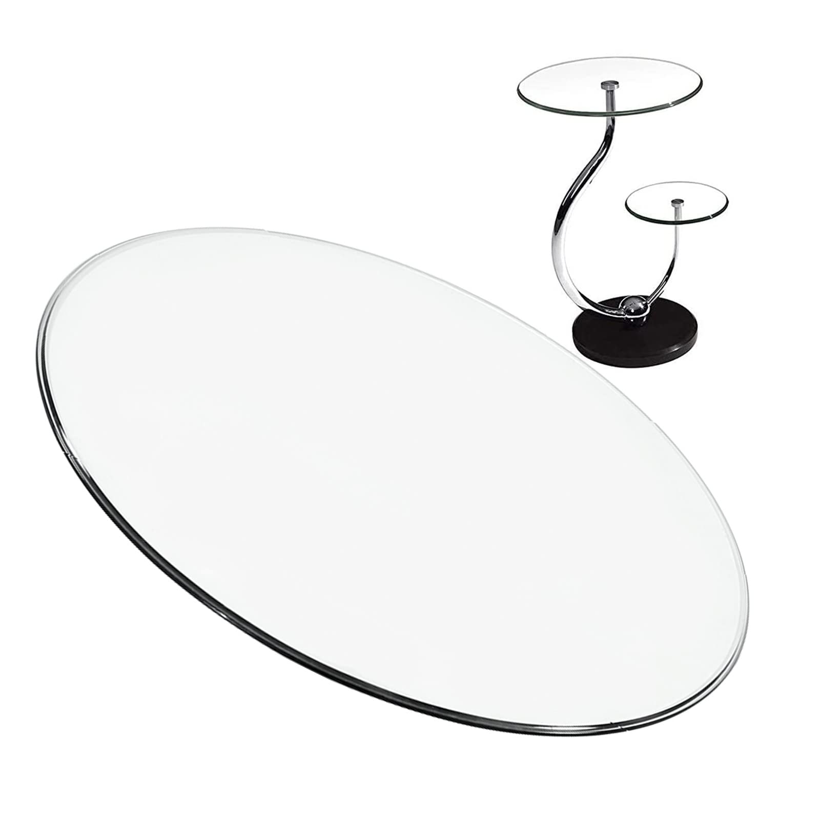 Verre circulaire pour Tenzhuo et table basse en plateau verre rond transparent