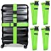Untethered 4-Pack Luggage Straps | Belts to Keep Your Suitcase Secure While Traveling, Premium Accessory for Travel Bag Closure.