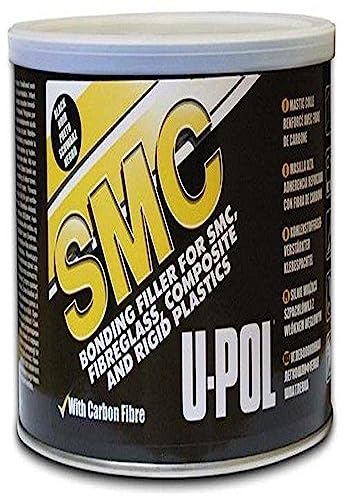 U-POL SMC mastic fibre de verre noir pour reparer soi-meme ses elements de carrosserie plastique