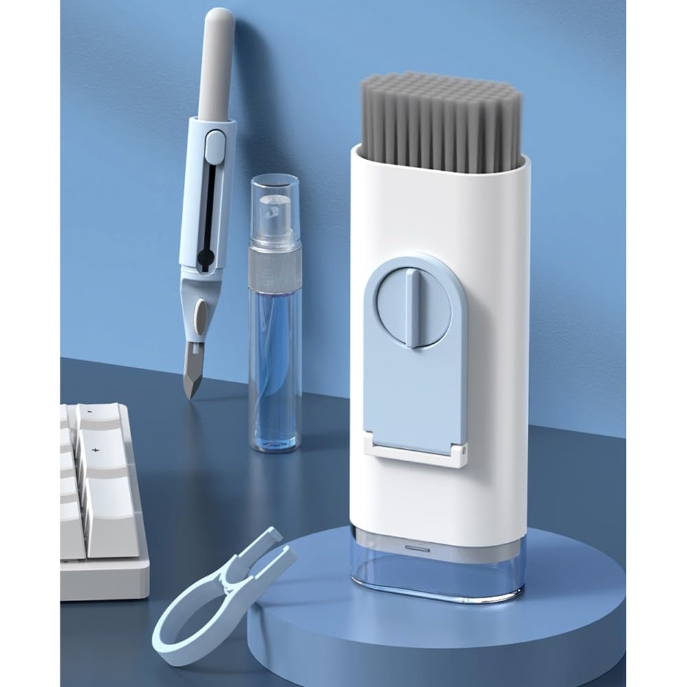 Kit de limpieza electrónica para teclados, portátiles y pantallas, para compacto 11,6 x 4,6 x 2,8 cm, multifuncional con cepillo, material ABS, diseño portátil