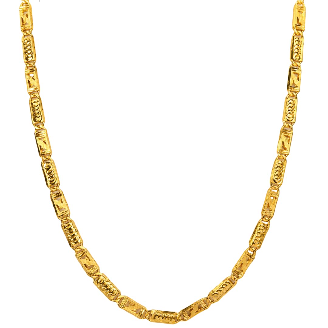 Luxury Gold Plated Artificial Chain for Men | Skin Friendly | Lightweight | Premium Fashion Jewelry-image-32