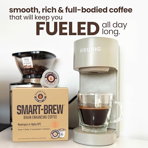 Rapidfire Smart-Brew Nootropics Coffee Pods - High Performance Infused Concentrate, Supports Energy and Brain Function, 16 Count - Thumbnail 3