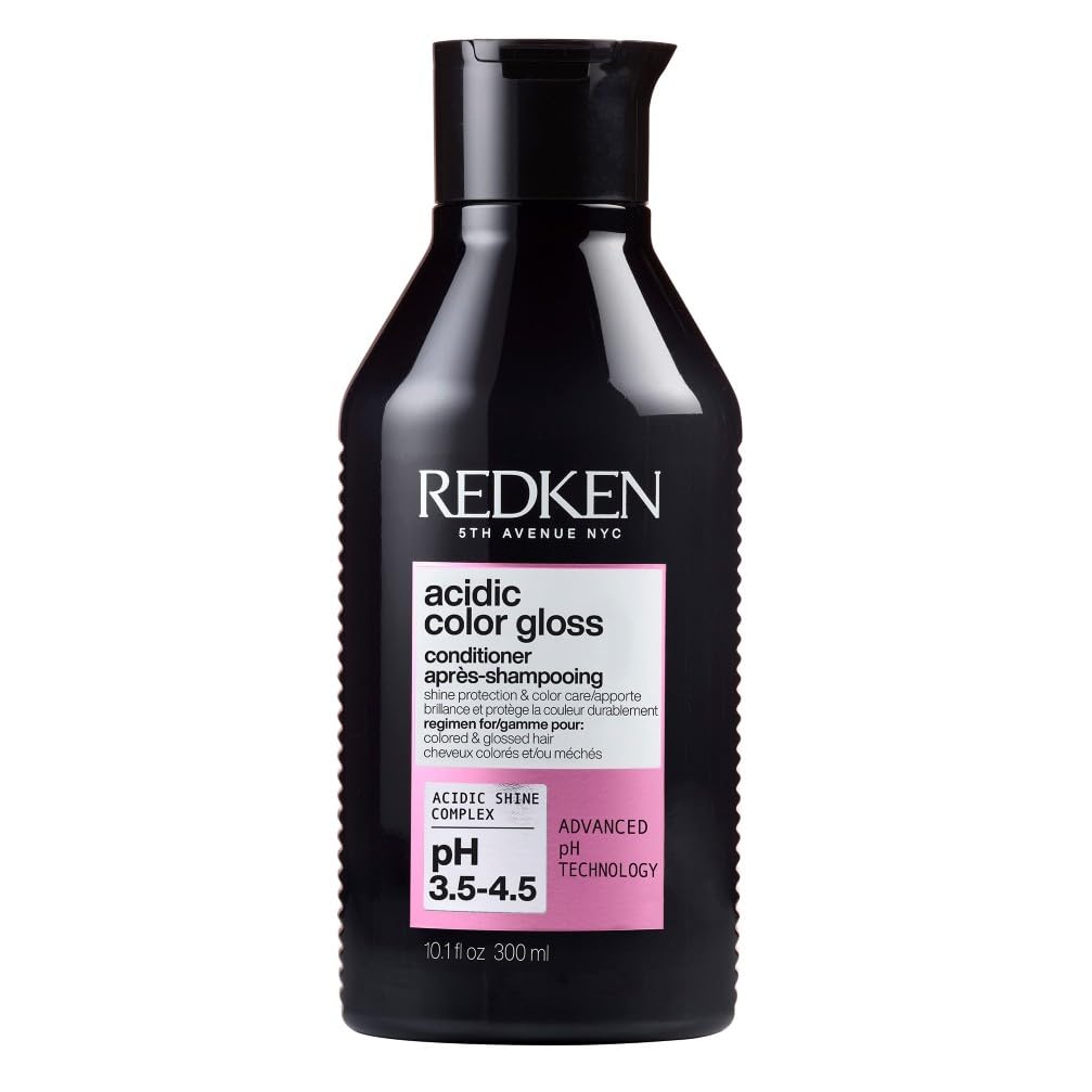 Redken, Balsamo per Capelli Colorati, Tinti e Spenti, Protegge il Colore, Dona Luminosità, Formula con PH Acido, Acidic Color Gloss, 300 ml