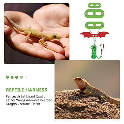 POPETPOP Definir Coleira De Lagarto Alça De Lagarto Pequenos Animais De Estimação Transportando Cord