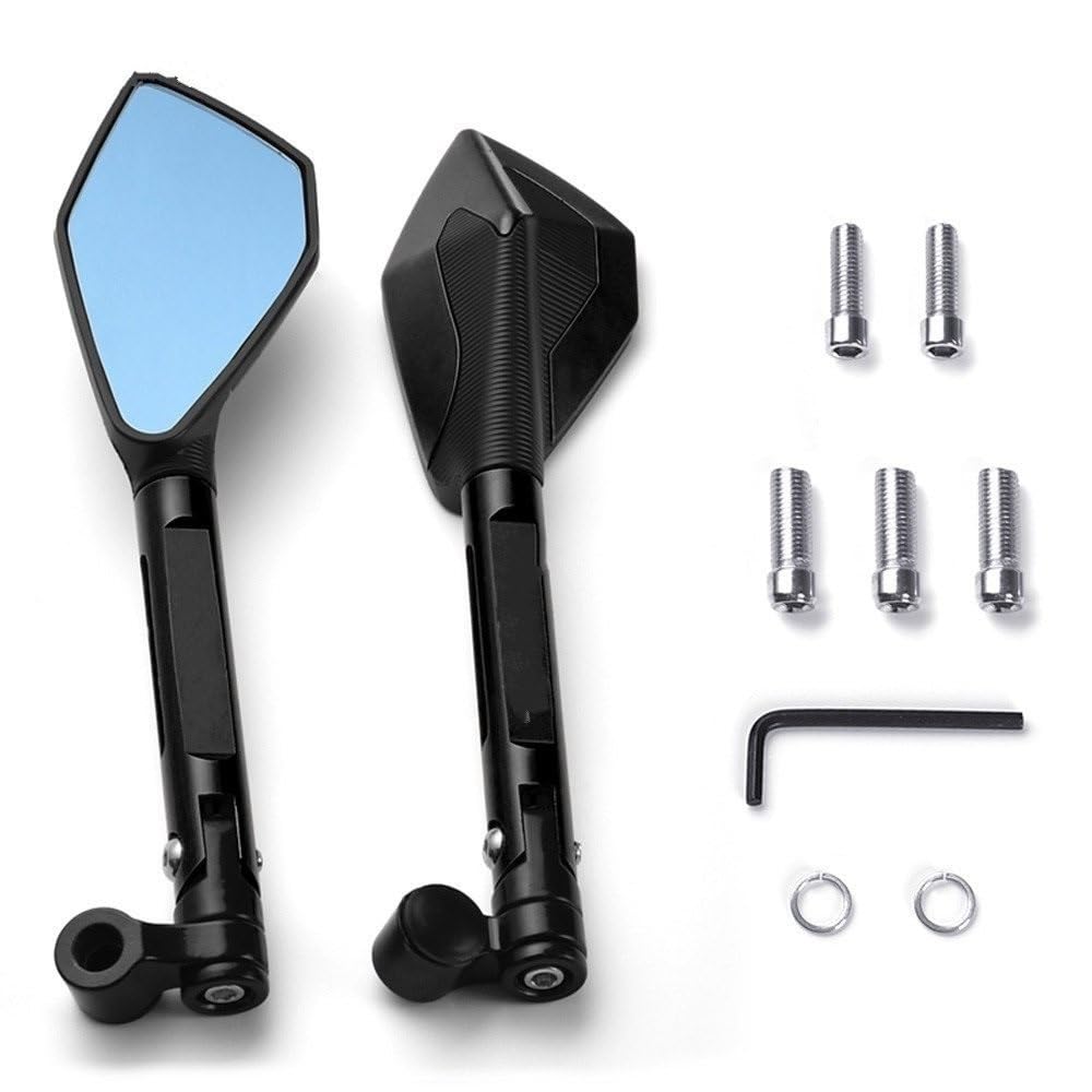 Specchietti Laterali per Y&amaha per T-Max 500 530 per TMAX530 SX/DX 2017 2018 2019 per TMAX 560 2020 2021 Specchietti Retrovisori per Moto in Alluminio CNC(Black)