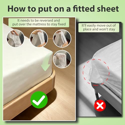 Image of 2 Pack Disposable Bed Sheets Fitted Sheet King Size, Disposable Travel Sheet for Hotel with Quilt Cover and Pillowcase, Disposable Bedding Travel Bedding Disposable Sheets for Travel Hotel Hospital