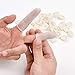 DJCIW 100PCS Disposable Latex Finger Cots,Medium Size, Fingertip Protector Gloves for Electronics Repair, Crafts, Medical Use and Industrial Applications,Thumb Covers for Finger Protection White