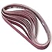 Aiyard 1 x 42-Inch Aluminum Oxide Sanding Belts, 60/80/120/150/240/400 Assorted Grits Abrasive Belts for Belt Sander, 12-Pack