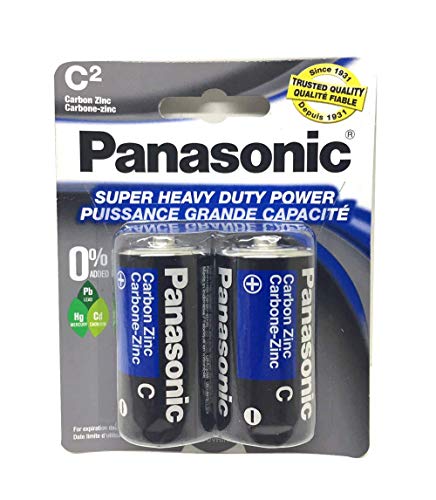 Panasonic UM-2NPA/2B Super Heavy Duty C Batteries – 2 Pack