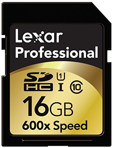 Lexar LSD16GCRBEU600 - Tarjeta de Memoria SecureDigital de 16 GB (Clase 10), Negro