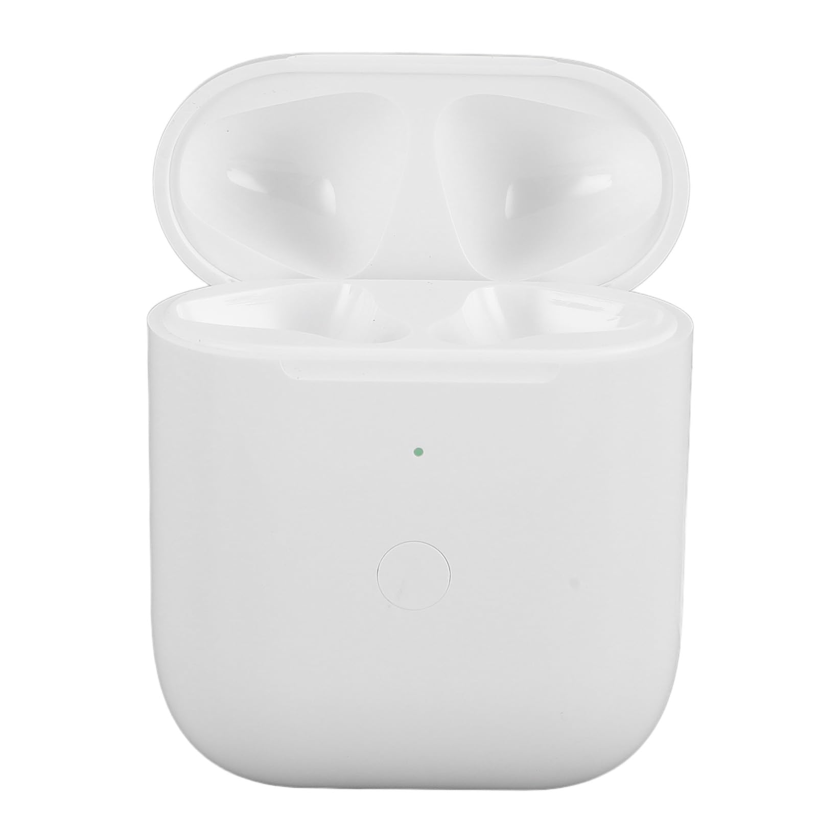 Funda de Carga Inalámbrica para Auriculares iOS de 1.ª y 2.ª Generación, Funda de Cargador de Batería Integrada de 550 MAh de Repuesto con Botón de Sincronización de