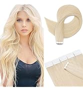 Hairro Tape In Real Human hair Extension Glue In Skin Weft Hair Extensions Rooted Tape in Remy Ha...