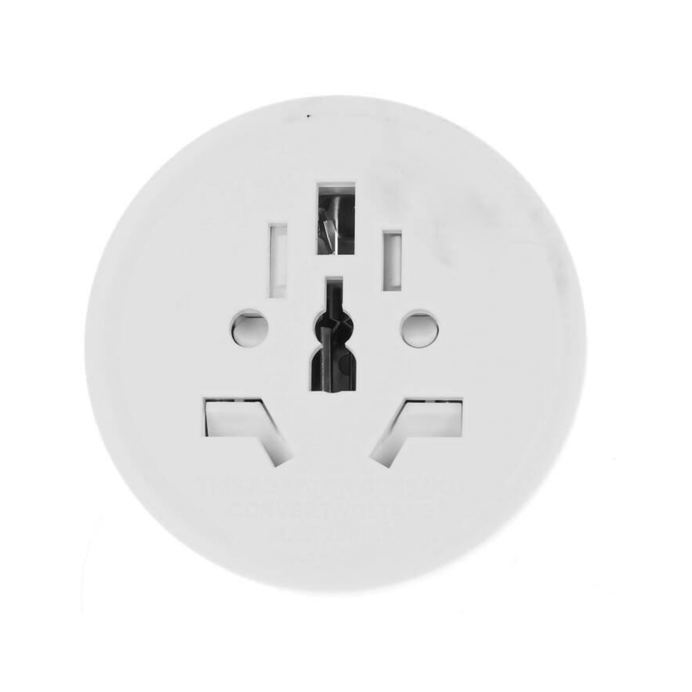 Adattatore Da Viaggio Universale UK A EU/USA, Convertitore Spina 3 Pin A 2 Pin, Bianco/nero