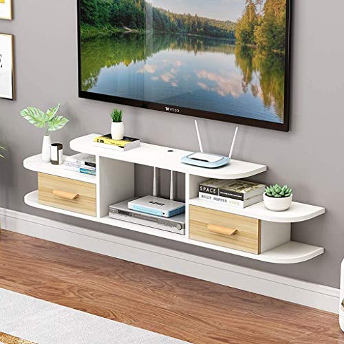 Schwimmdock Regal Modernes TV-Ständer mit Storage Shelf Wand TV Halterung TV-Konsole Entertainment Center TV Schrank TV Halterungen TV Brettständer
