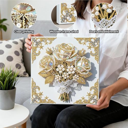 Kits de arte strass para relajarse en casa y decorar tu salón con brillo único 5