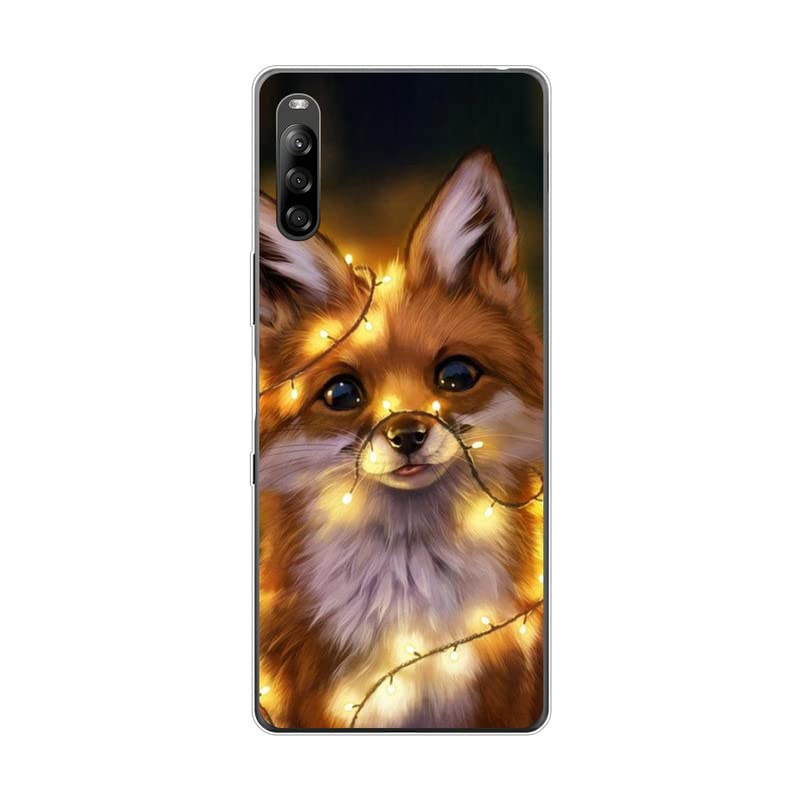 KARTXITAI Funda Silicone Case Compatible con Sony Xperia L4, Carcasa de Silicona Cover, Gel Flexible,Regalo Original - Zorro Rojo
