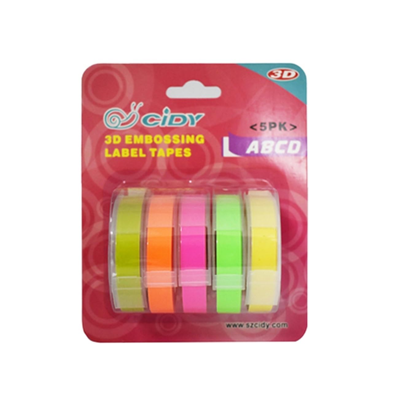 5 pz/lotto 9 MILLIMETRI Manuale Etichetta Macchina Nastro Etichetta Nastro for Motex DYMO 1610/1540/1880/12965 Macchina for Etichette Stampante FAI DA TE(Type D)
