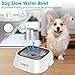 UPSKY No-Spill Pet Water Bowl, Slow Water Feeder, No-Slip Pet Water Dispenser 35oz Feeder Bowl for Dogs and Cats