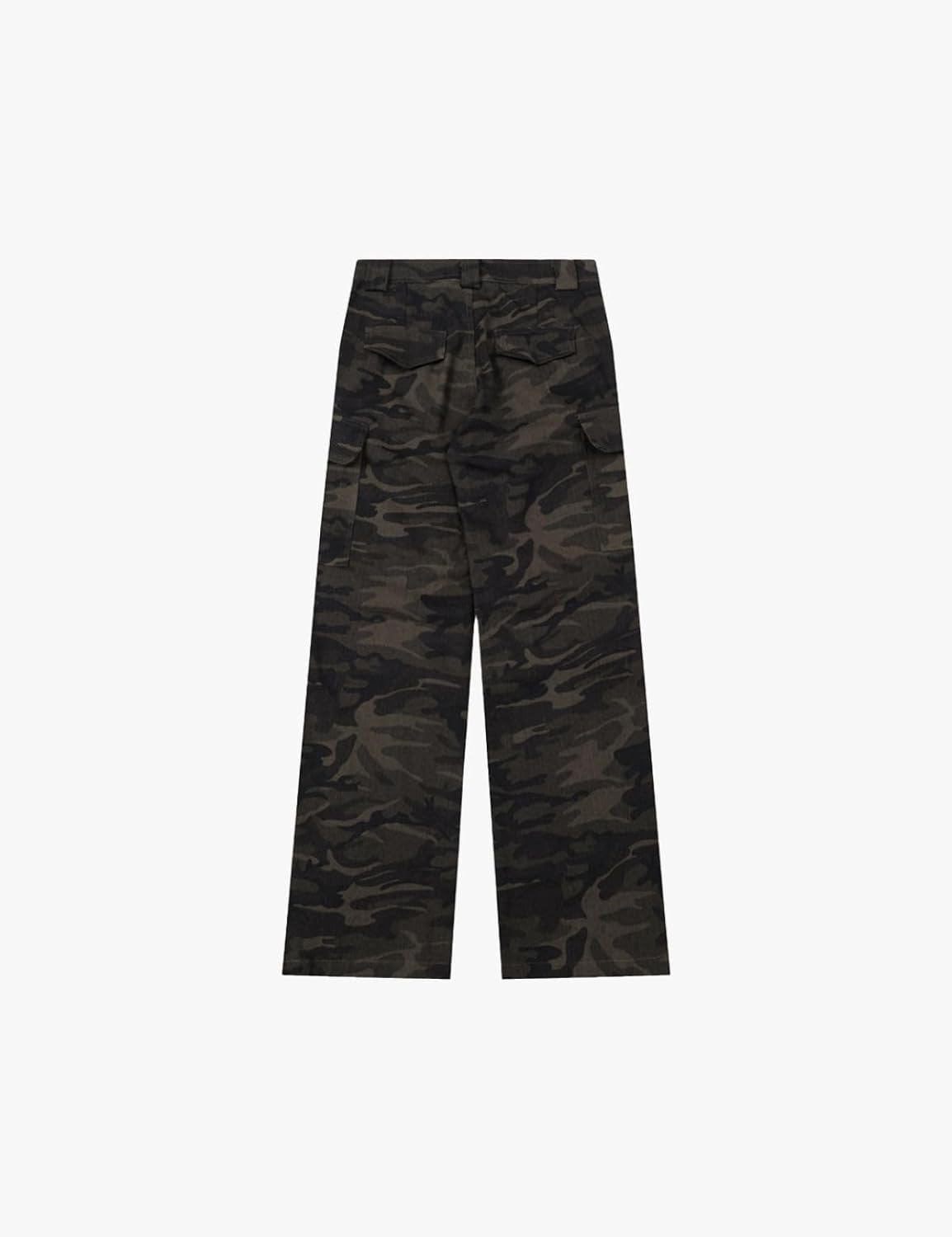 Women's Y2K Cargo Pants Vintage Streetwear Wide Leg Baggy Camo Multi-Pocket Utility Trousers - Image 6