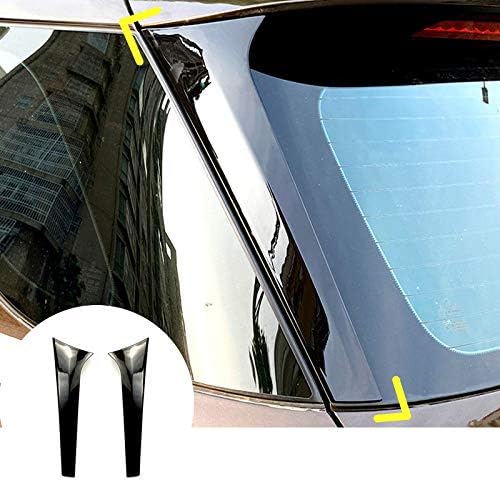 Black Rear Window Spoiler Side Wing Cover Trim 2pcs for Mercedes-Benz ML GLE W166 2012-2019