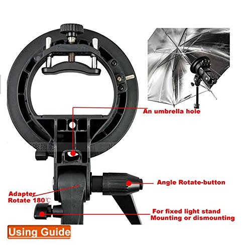 image for Godox S Type Bracket Bowens Mount Holder for Speedlite Flash Snoot Sof