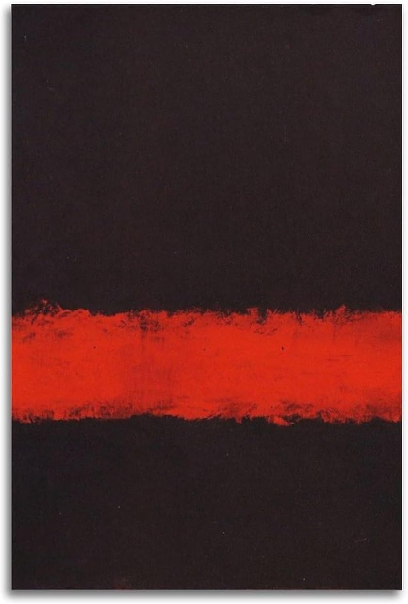 ZZYGGN GMGSW Untitled 111 by Mark Rothko Canvas Poster Retro Wall Art Abstract Painting Mark Rothko Prints for Bedroom Home Picture Decor 40x50cmx1 Frameless