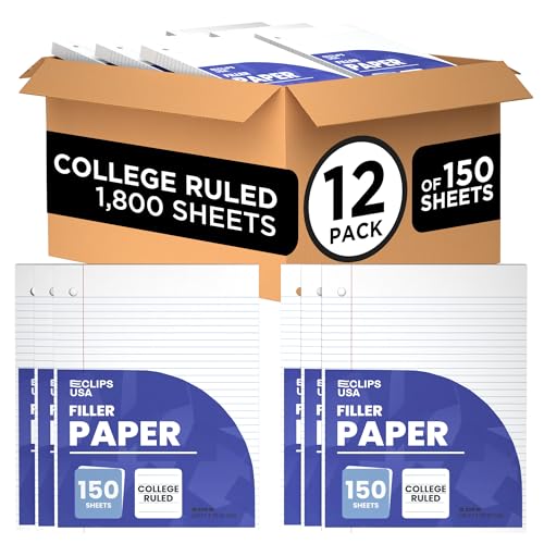 Papel de rayas universitarias de 10.5 x 8 pulgadas ideal para oficina y universidad