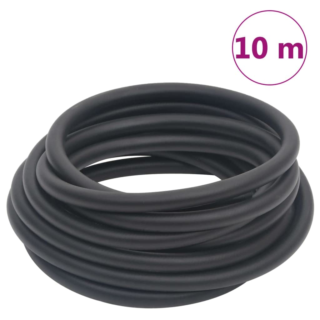 Tubo d'aria ibrido nero 0,6 pollici 10 m tubo compressore in gomma e PVC flessibile antipiega robusto per officina garage cantiere installazione aria compressa collegamento prolunga tubo a
