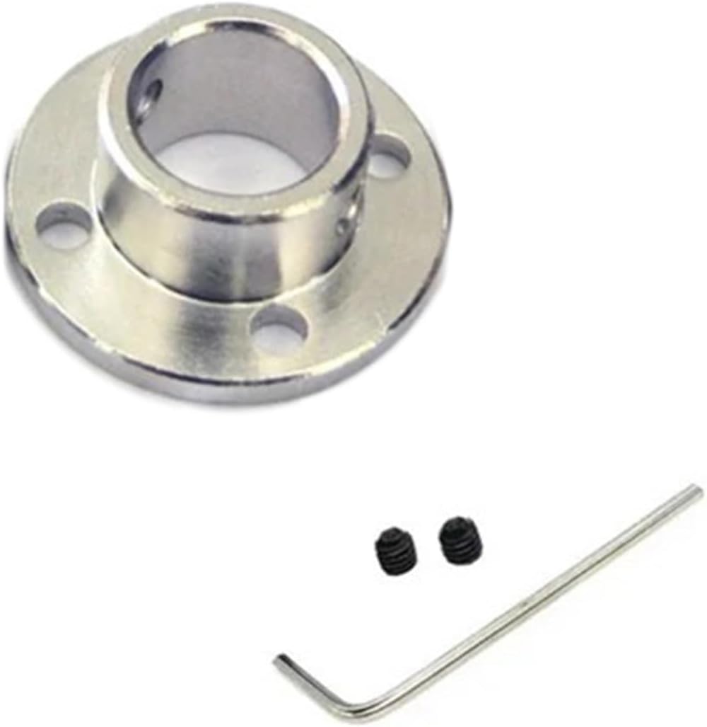 Axis Tight 1pcs Rigid Flange Coupling 3.17mm 4mm 5mm 6.35mm 7mm 8mm 10mm 11mm 12mm 14mm Motor Connector Guide Shaft Coupler Bearings Adapter(3.17mm)
