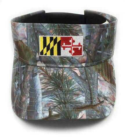 CTX Hats Visor -Camouflage Pattern with Maryland Flag