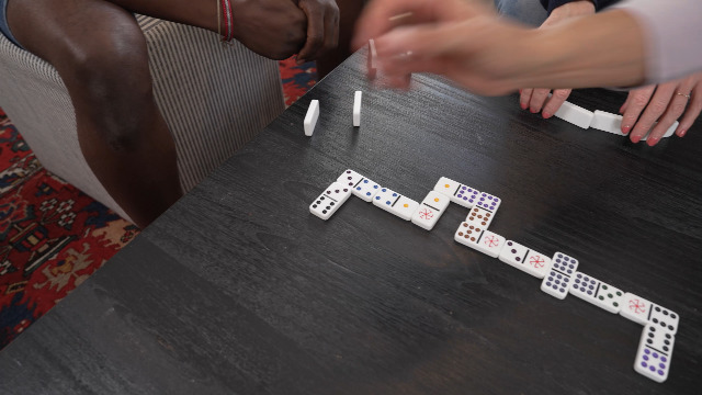 Spinner To Go, Number Dominoes, White