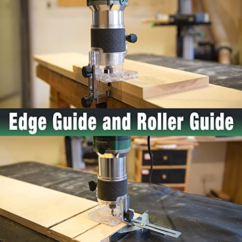 Autiwoz 1.25 Hp With 6 Variable Speed Compact Router Tool For Woodworking, Electronic Palm Router With 15Pcs Trim Router Bits, Router Mat, Portable Router Case #TOP2