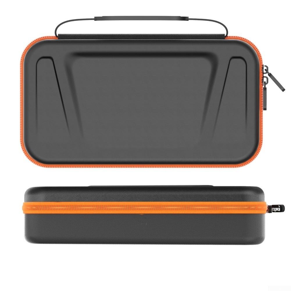 Custodia da viaggio portatile per Nintendo Switch con batteria integrata da 10000 mAh e spazio per carte di gioco, compatta per un facile trasporto